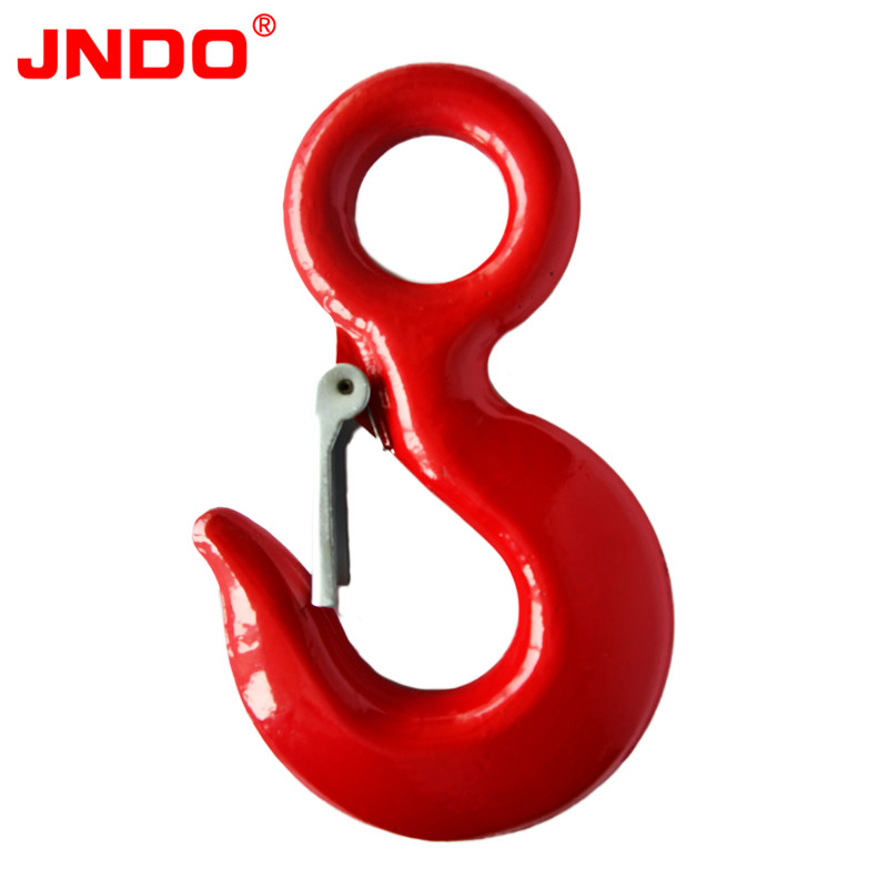 320A/C Galvanized Alloy Steel Drop Forged Locking Lifting Eye Hook