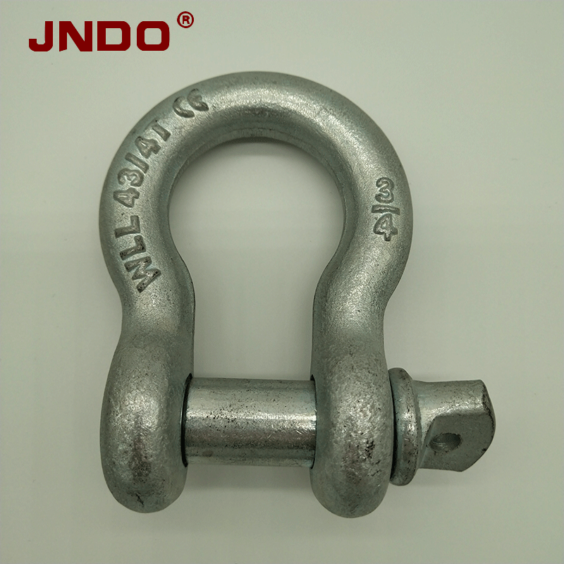 US Type Galvanized Carbon Steel Screw Pin Bow Shackle