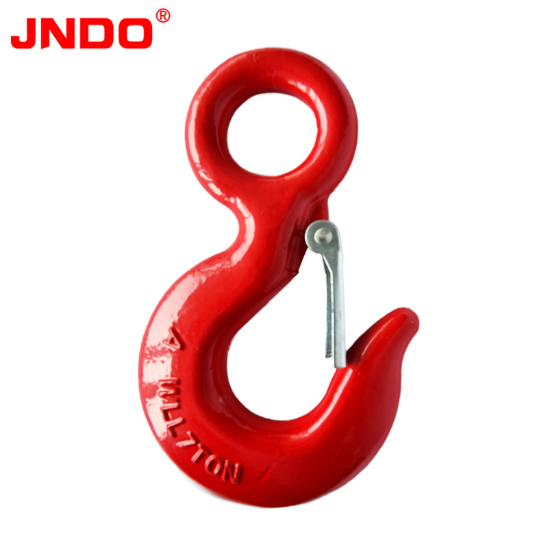 Drop Forged 320A Carbon Steel Lifting Eye Hook with Safety Latch